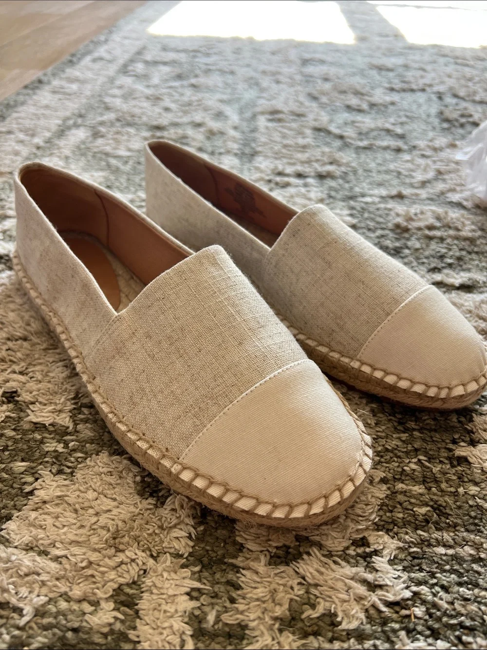 J. Crew Cream Canvas Espadrille Slip-Ons